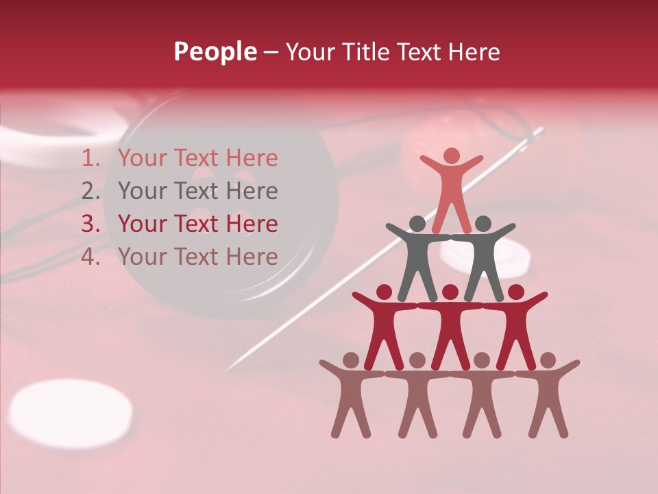 Button Pusher Scissor PowerPoint Template