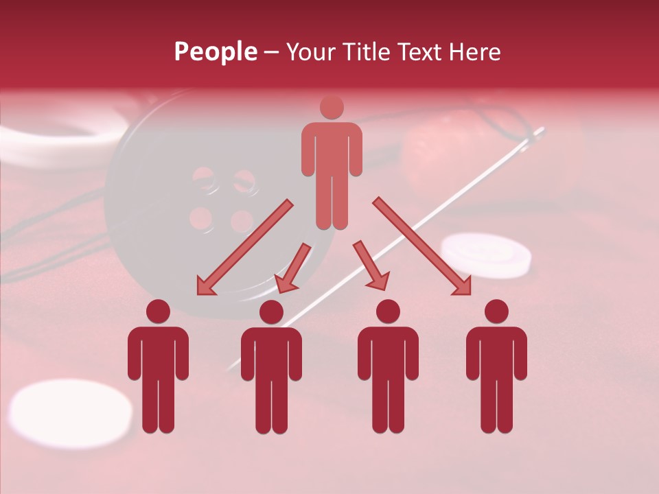 Button Pusher Scissor PowerPoint Template