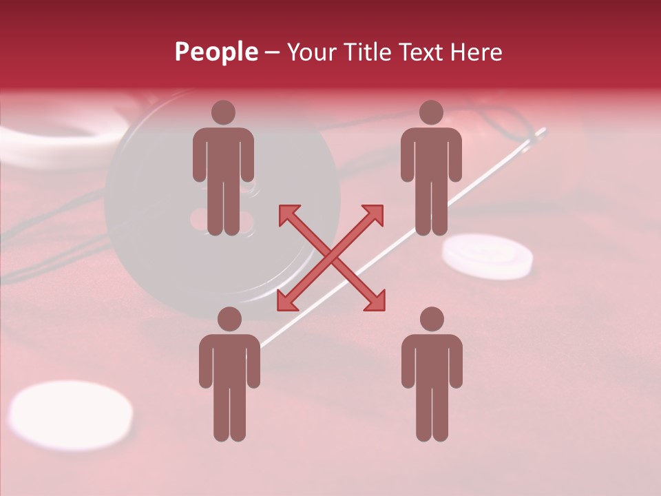 Button Pusher Scissor PowerPoint Template