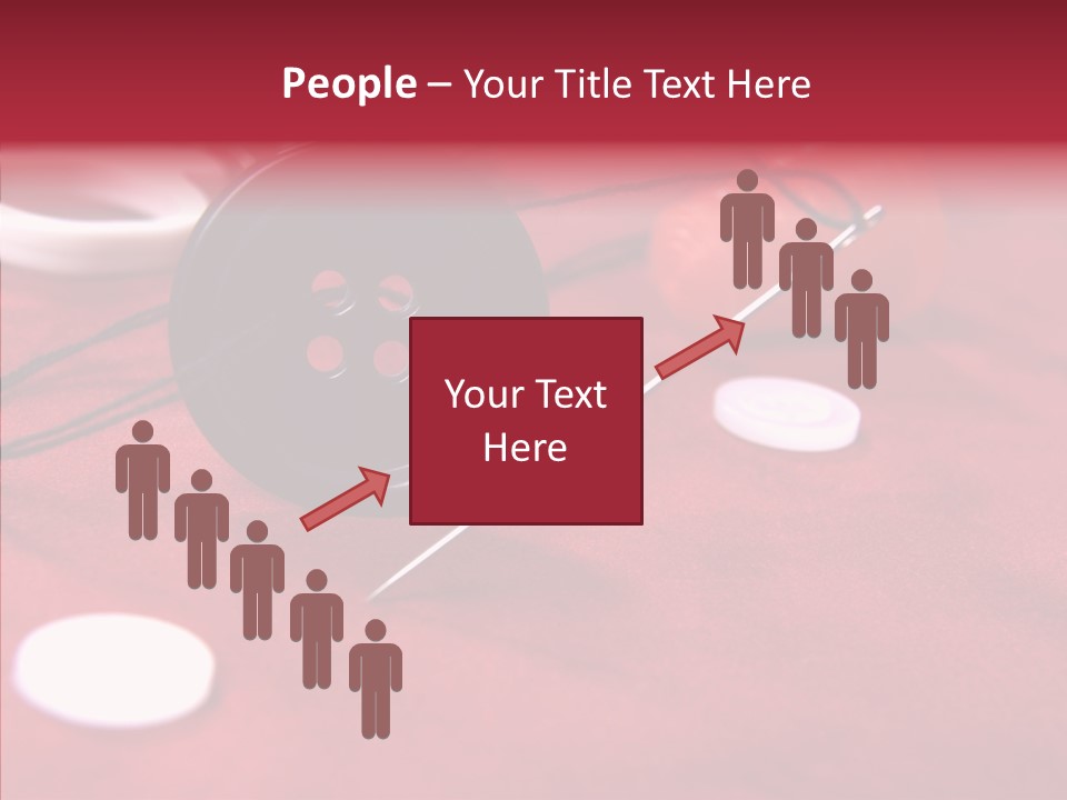 Button Pusher Scissor PowerPoint Template