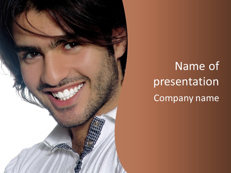 Laugh Young Shirt PowerPoint Template