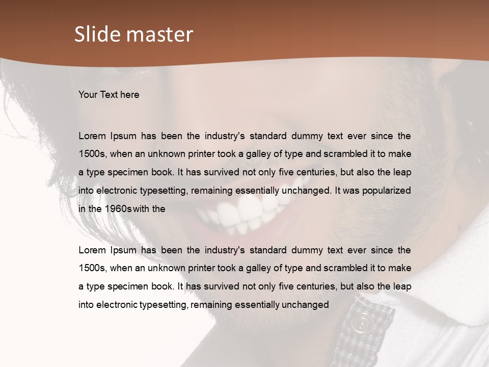 Laugh Young Shirt PowerPoint Template