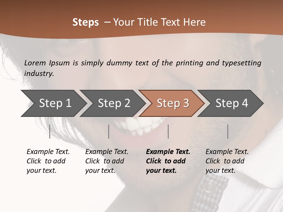 Laugh Young Shirt PowerPoint Template