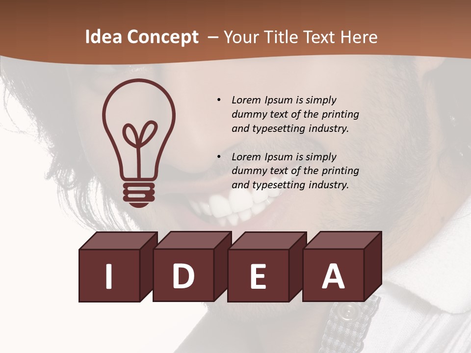 Laugh Young Shirt PowerPoint Template