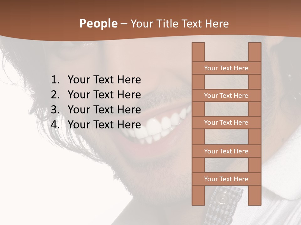 Laugh Young Shirt PowerPoint Template