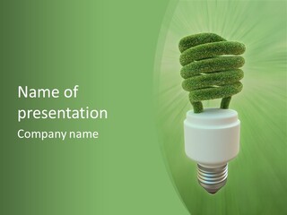 Photosynthesis Fluorescent Idea PowerPoint Template