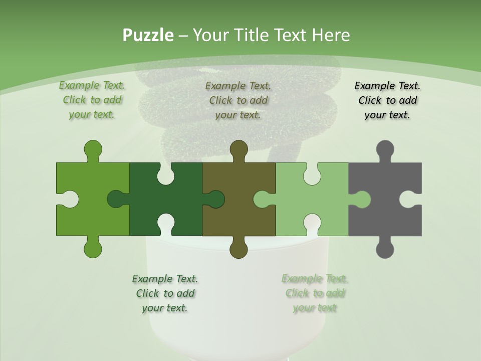 Photosynthesis Fluorescent Idea PowerPoint Template