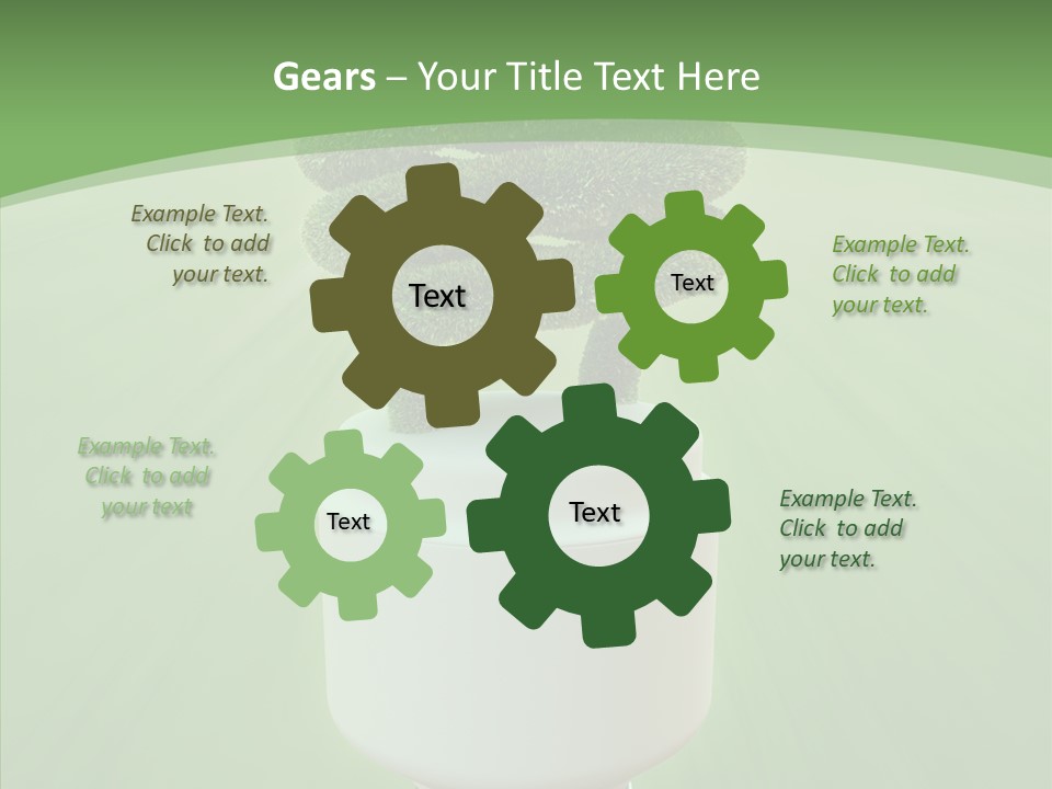 Photosynthesis Fluorescent Idea PowerPoint Template