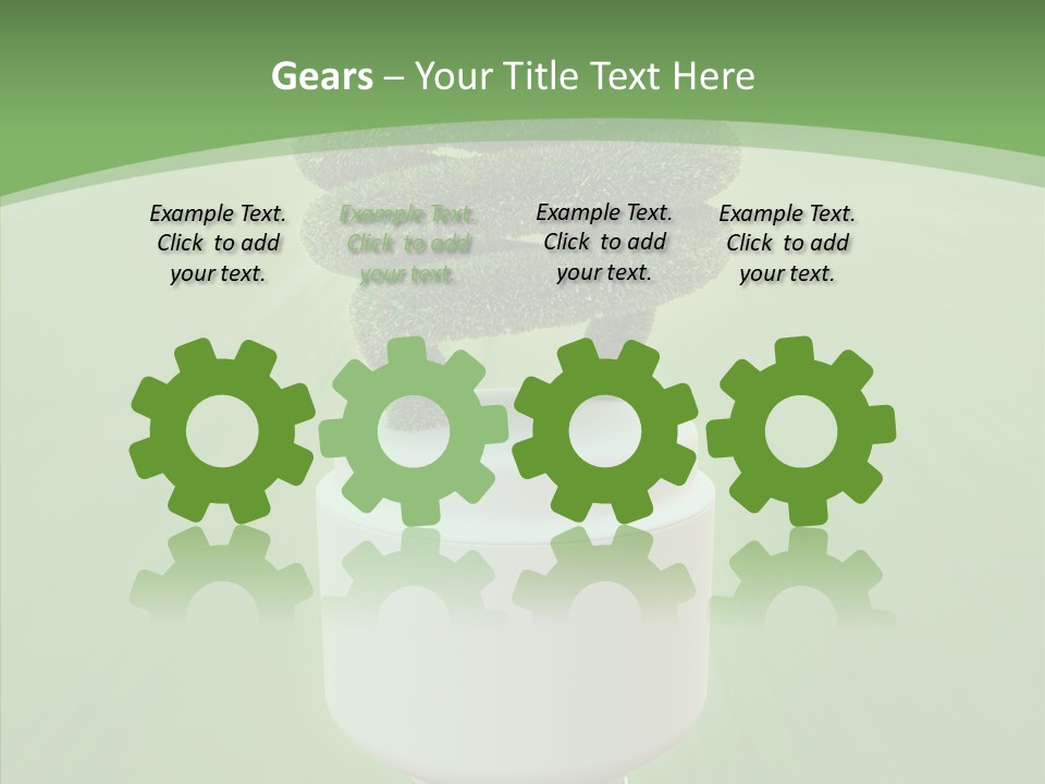 Photosynthesis Fluorescent Idea PowerPoint Template