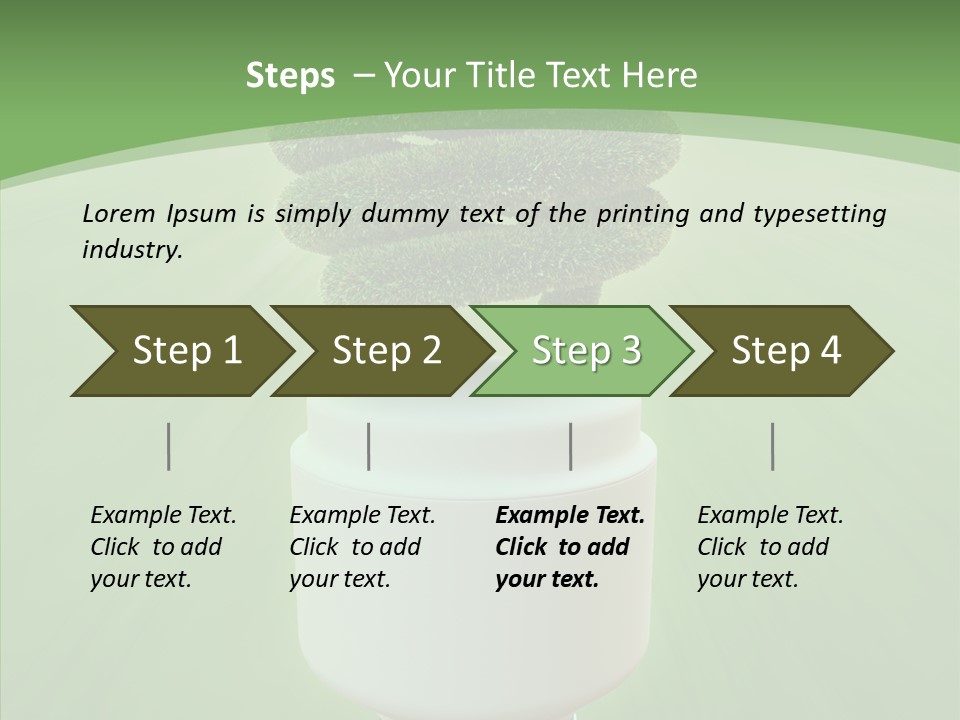 Photosynthesis Fluorescent Idea PowerPoint Template