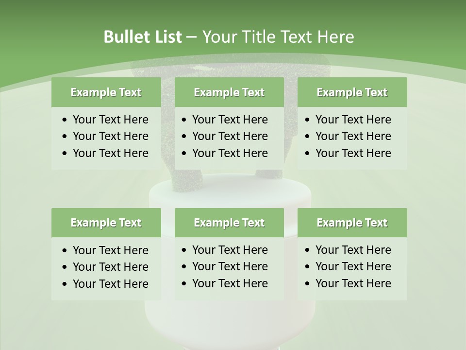 Photosynthesis Fluorescent Idea PowerPoint Template