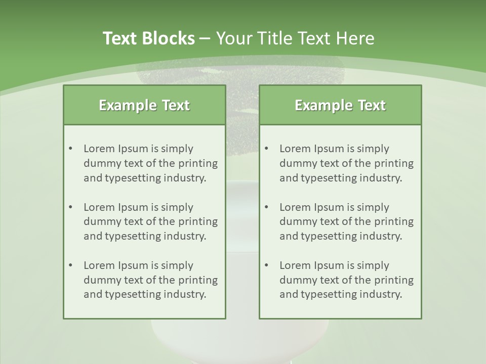 Photosynthesis Fluorescent Idea PowerPoint Template