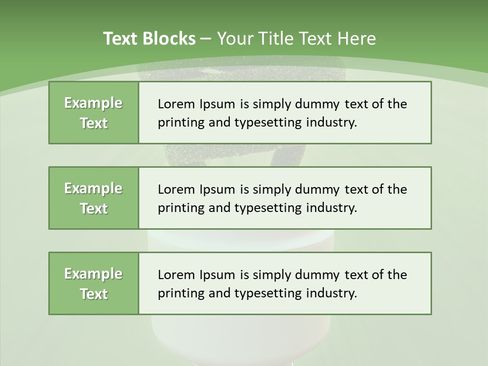 Photosynthesis Fluorescent Idea PowerPoint Template