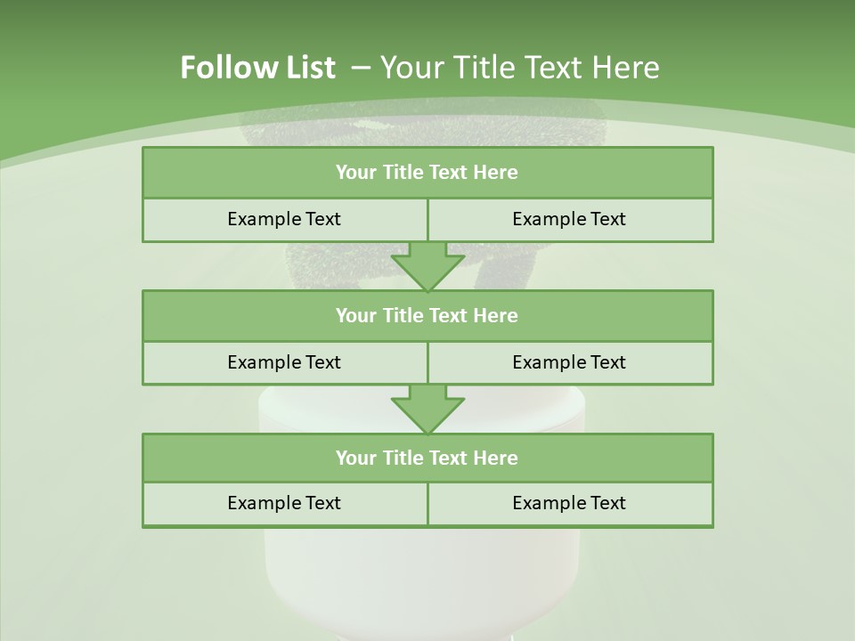 Photosynthesis Fluorescent Idea PowerPoint Template