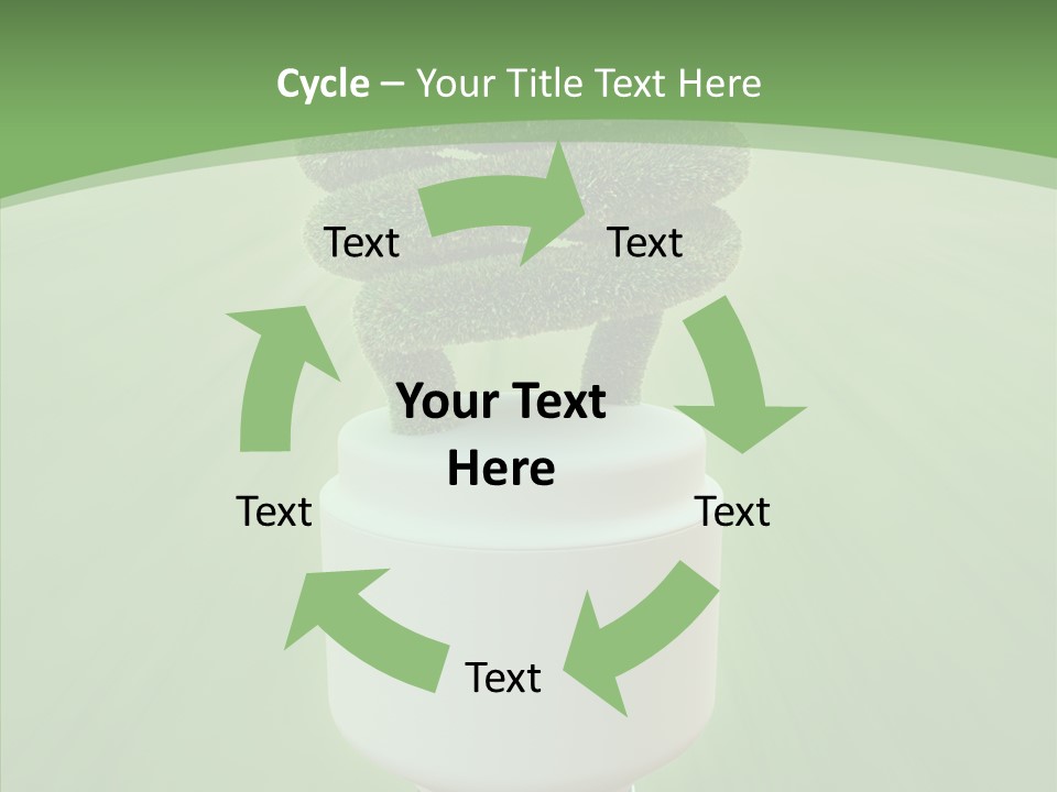 Photosynthesis Fluorescent Idea PowerPoint Template