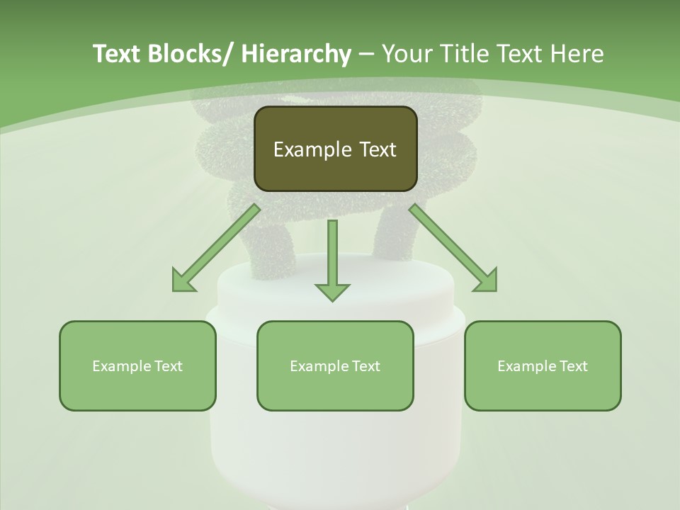Photosynthesis Fluorescent Idea PowerPoint Template