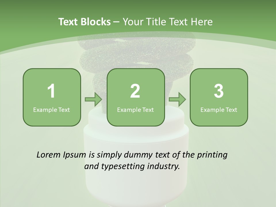 Photosynthesis Fluorescent Idea PowerPoint Template