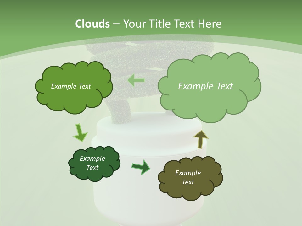 Photosynthesis Fluorescent Idea PowerPoint Template