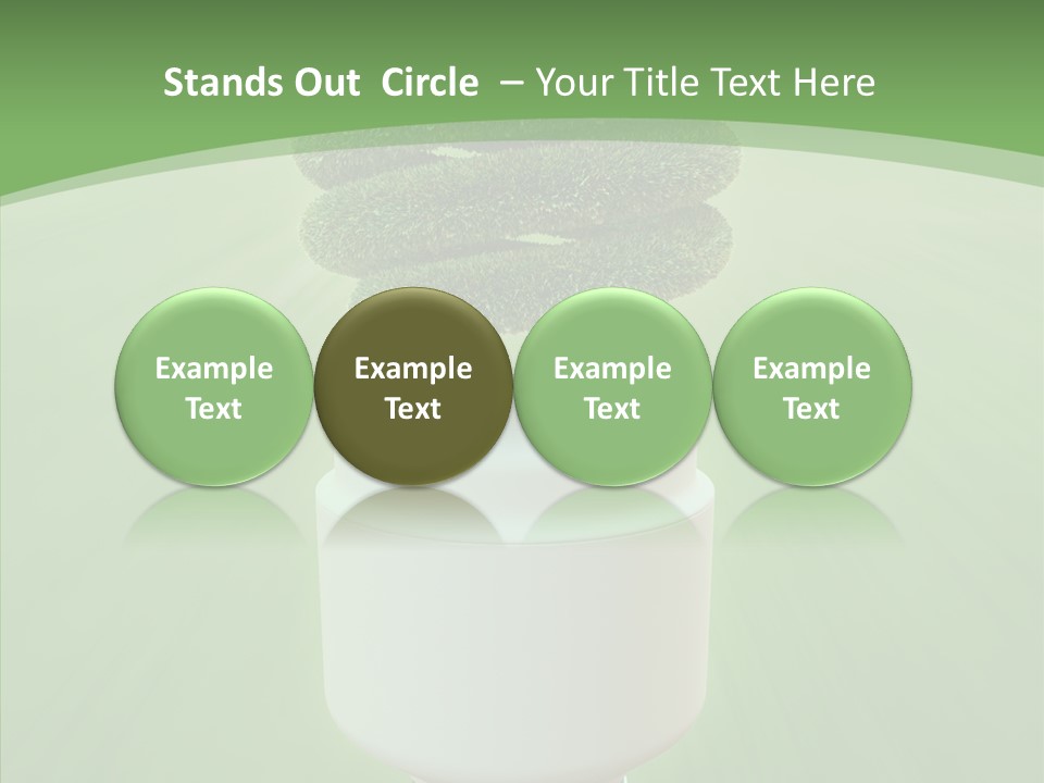 Photosynthesis Fluorescent Idea PowerPoint Template