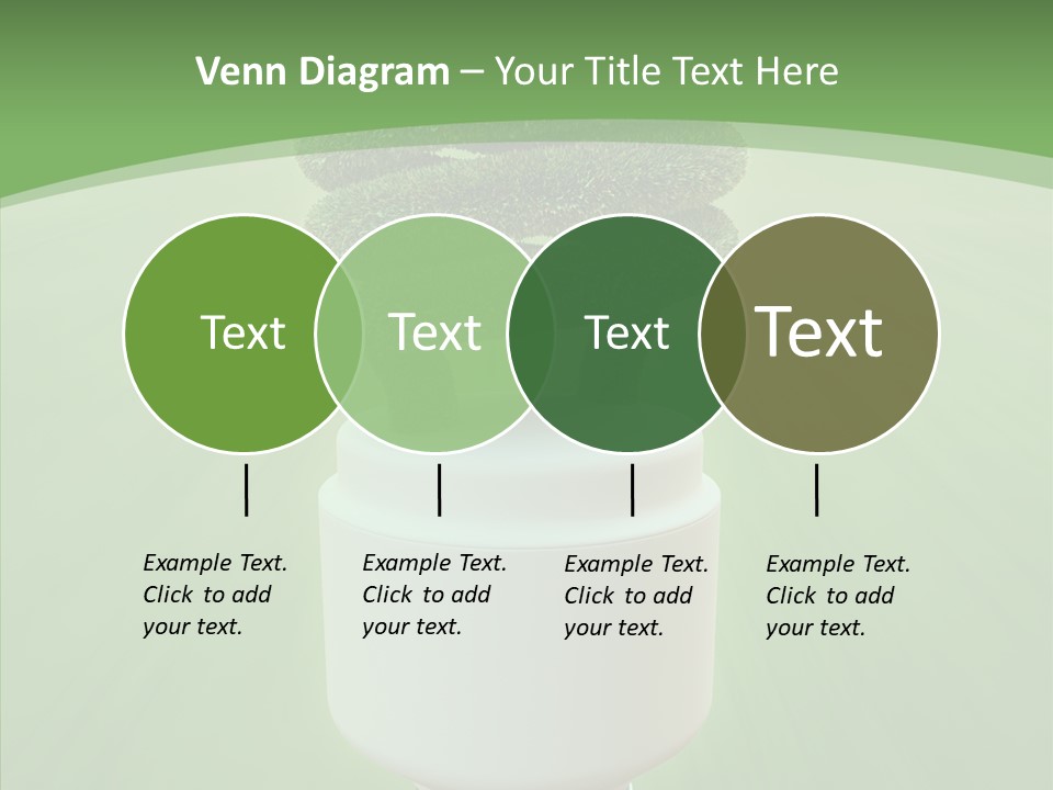 Photosynthesis Fluorescent Idea PowerPoint Template