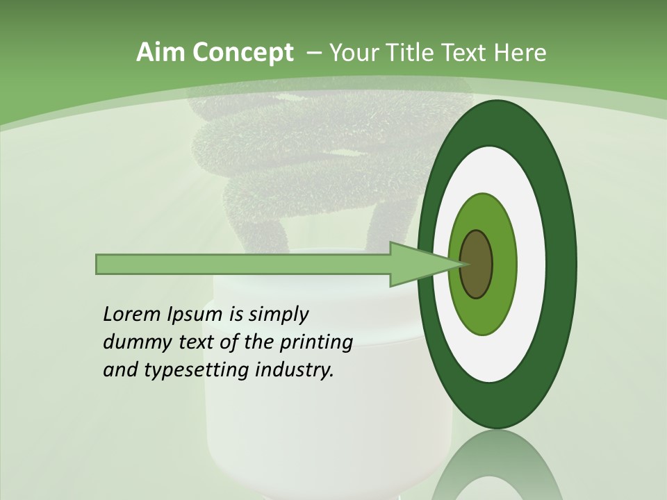 Photosynthesis Fluorescent Idea PowerPoint Template