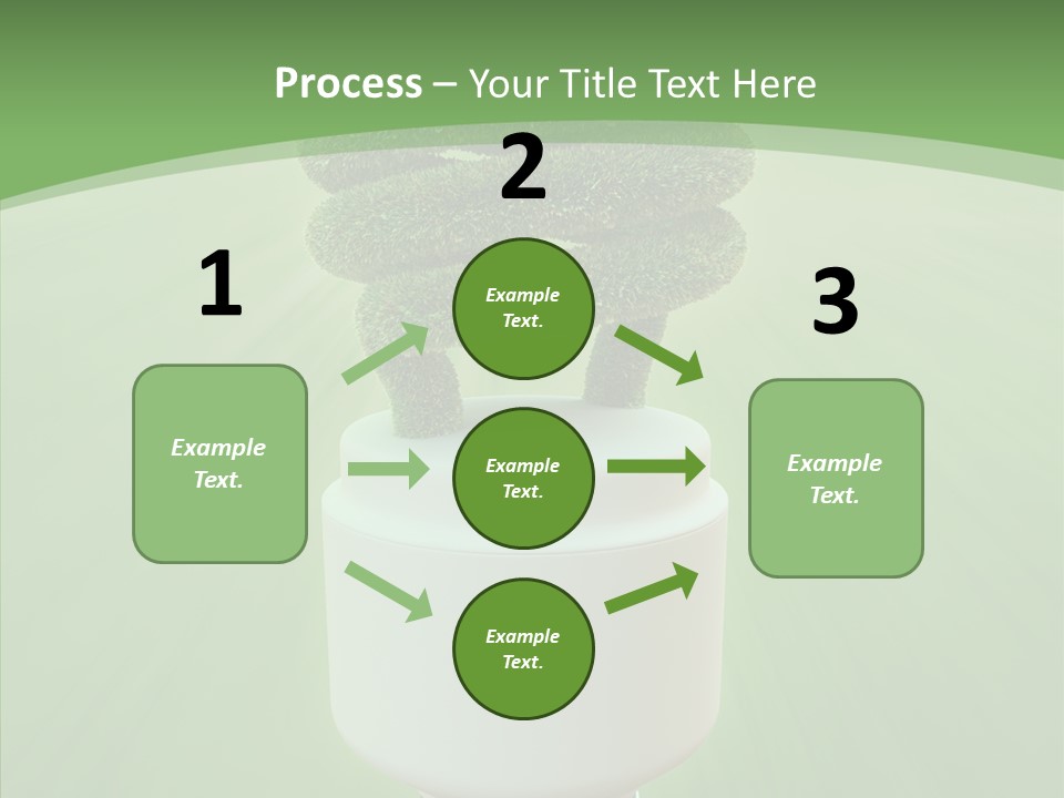 Photosynthesis Fluorescent Idea PowerPoint Template