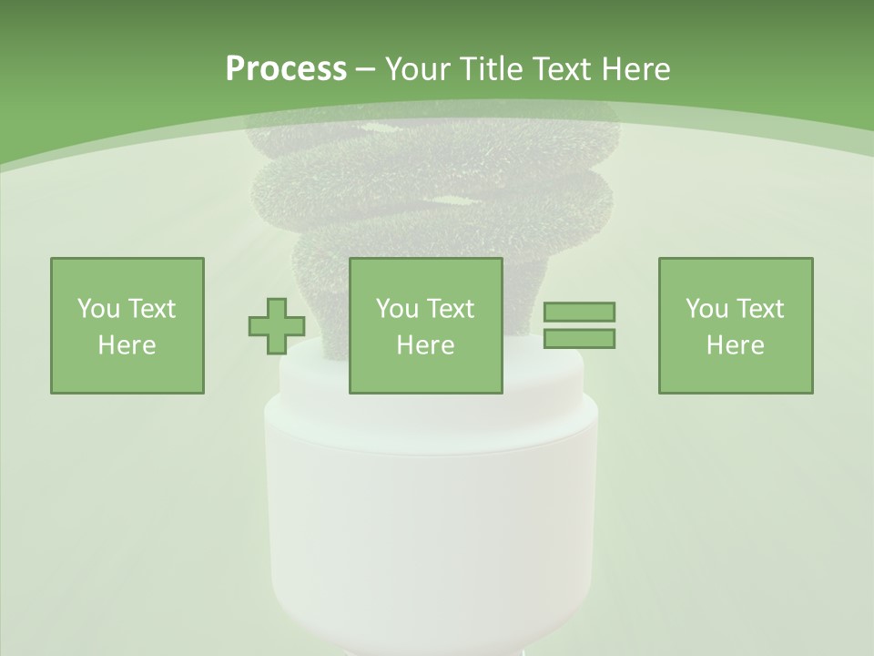 Photosynthesis Fluorescent Idea PowerPoint Template