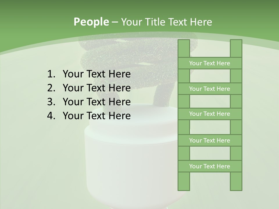 Photosynthesis Fluorescent Idea PowerPoint Template