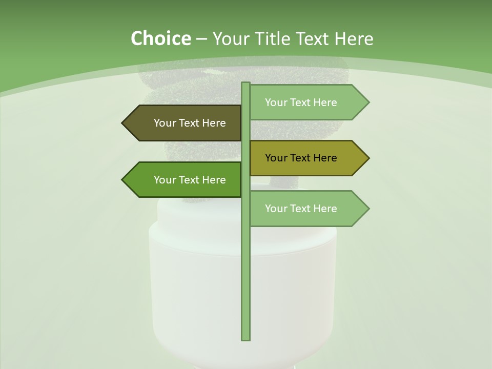 Photosynthesis Fluorescent Idea PowerPoint Template