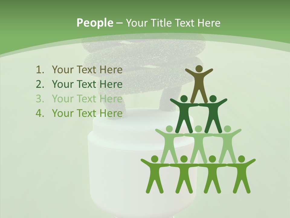 Photosynthesis Fluorescent Idea PowerPoint Template