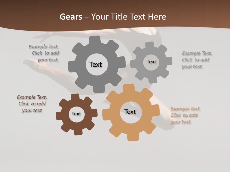 Stunt Teenager Gymnastic PowerPoint Template