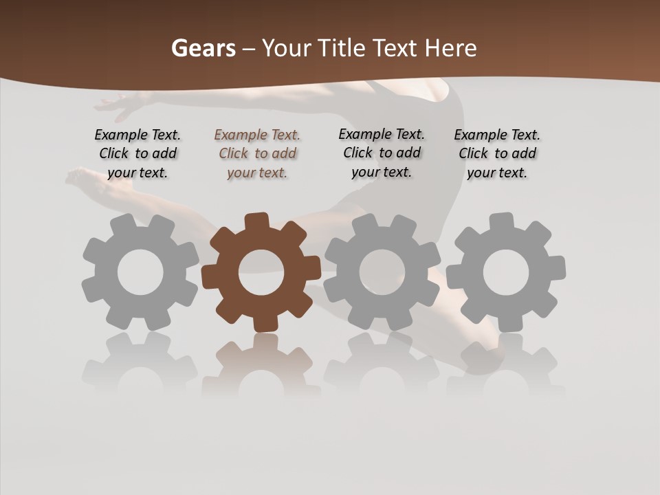 Stunt Teenager Gymnastic PowerPoint Template