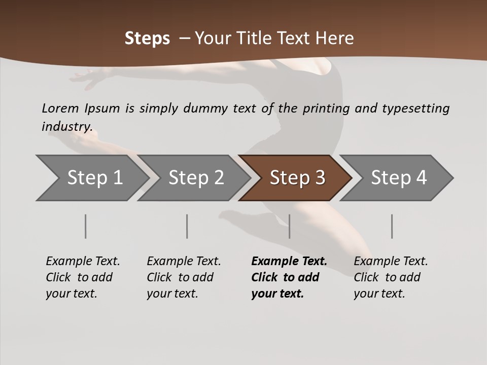 Stunt Teenager Gymnastic PowerPoint Template