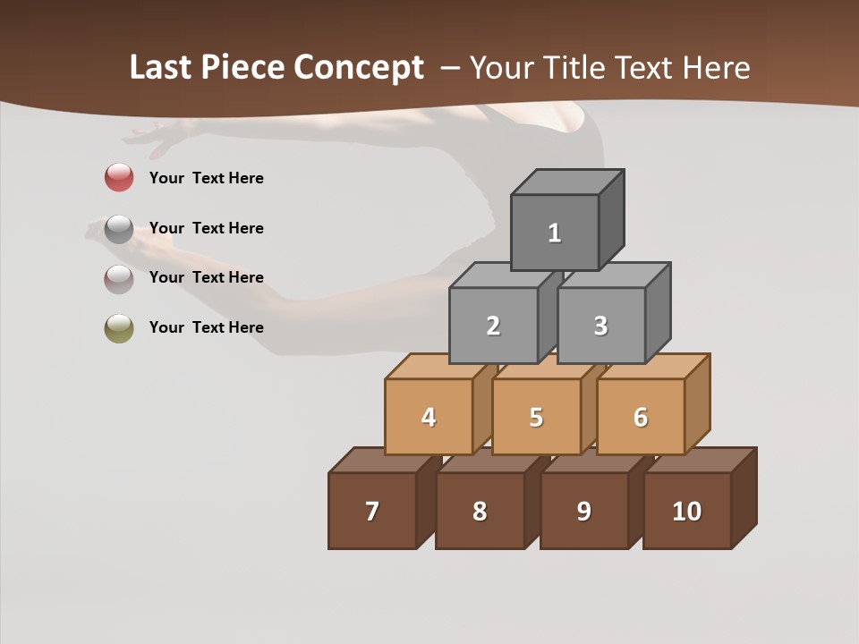 Stunt Teenager Gymnastic PowerPoint Template