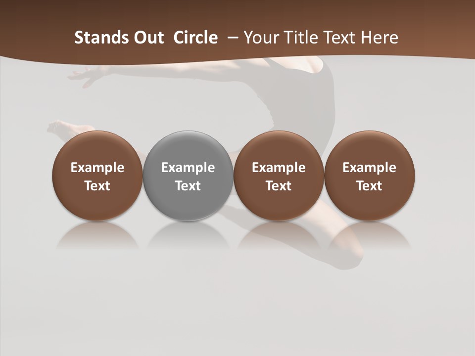 Stunt Teenager Gymnastic PowerPoint Template