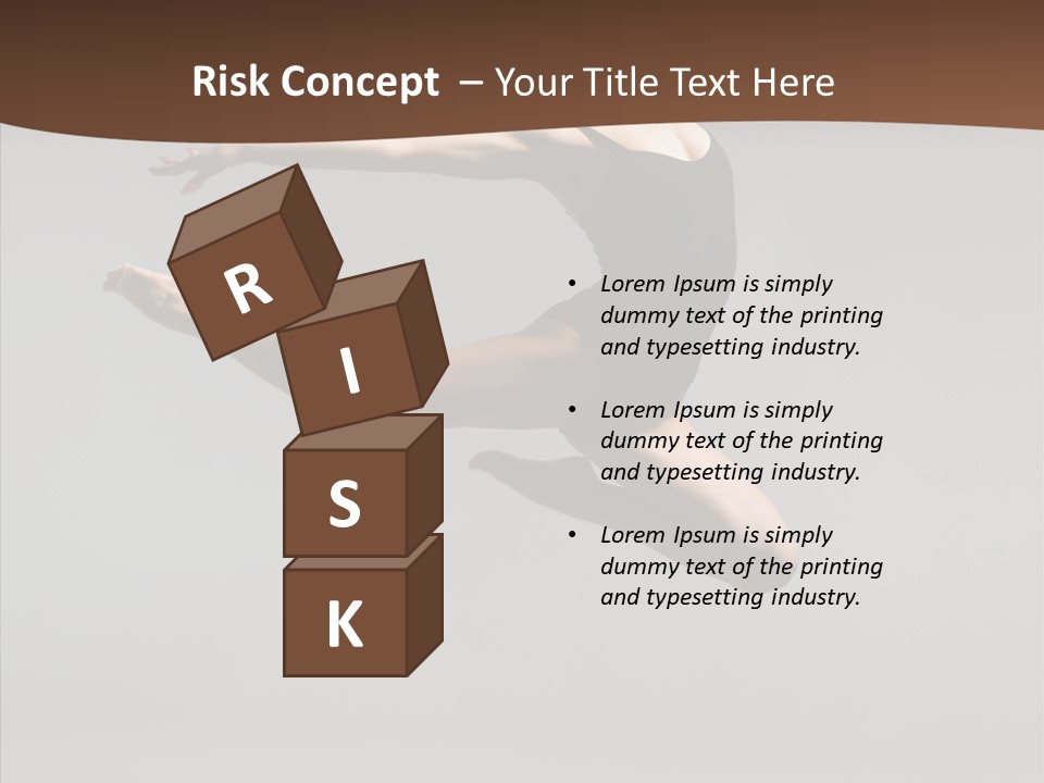 Stunt Teenager Gymnastic PowerPoint Template