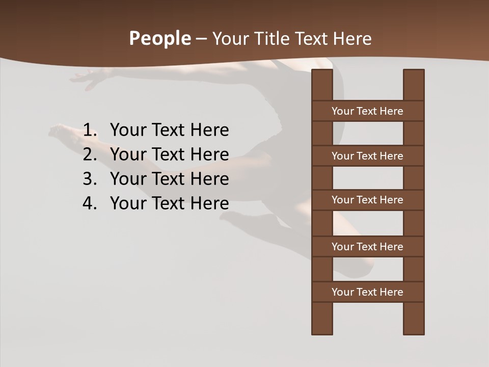 Stunt Teenager Gymnastic PowerPoint Template