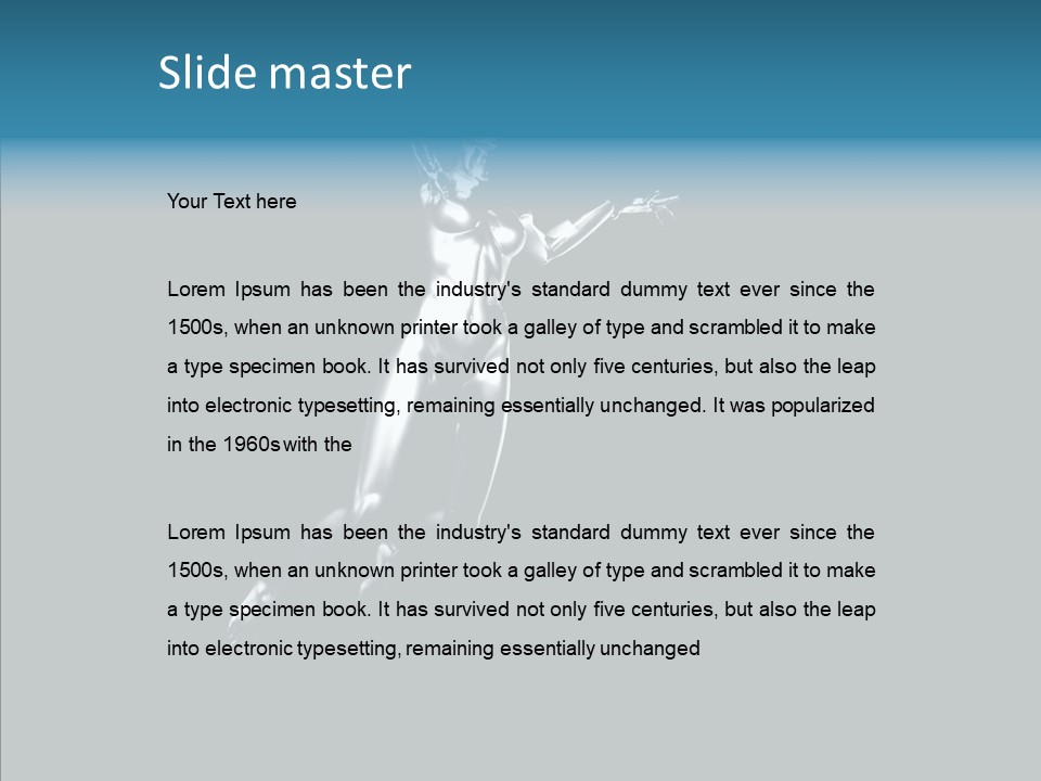 Girl Angel Face PowerPoint Template