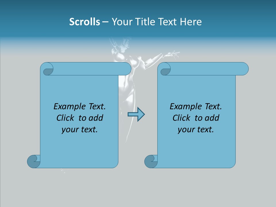 Girl Angel Face PowerPoint Template