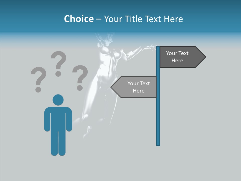 Girl Angel Face PowerPoint Template