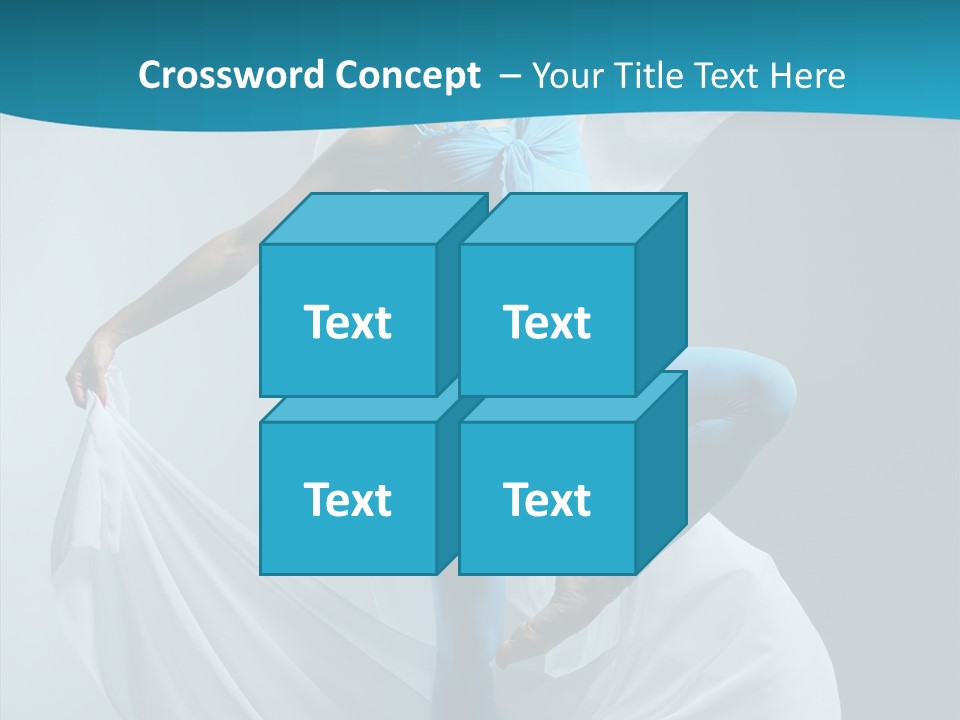 Action Fabric Woman PowerPoint Template