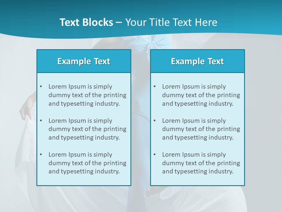 Action Fabric Woman PowerPoint Template