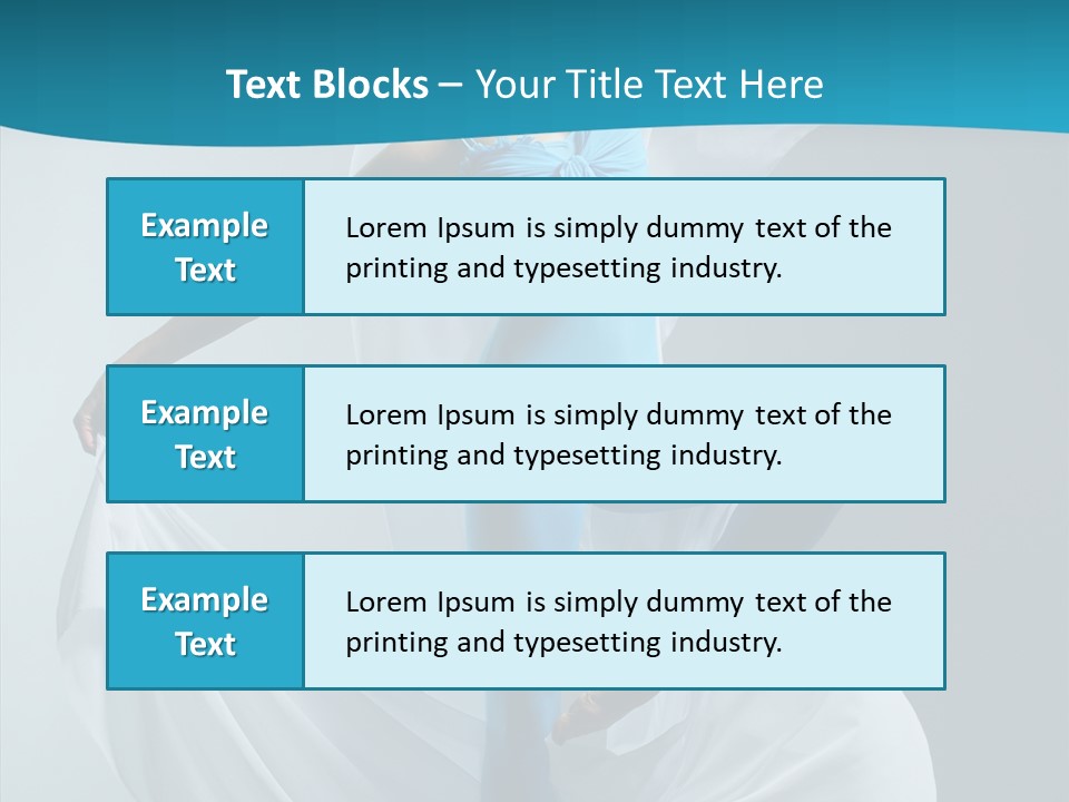 Action Fabric Woman PowerPoint Template