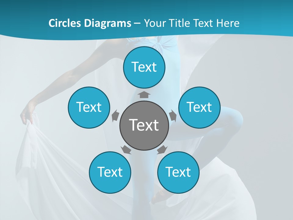 Action Fabric Woman PowerPoint Template