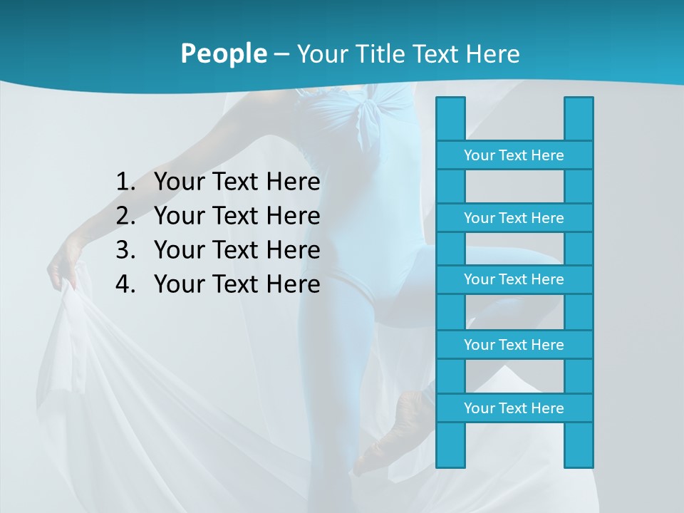 Action Fabric Woman PowerPoint Template