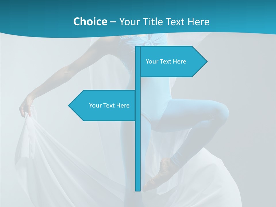 Action Fabric Woman PowerPoint Template