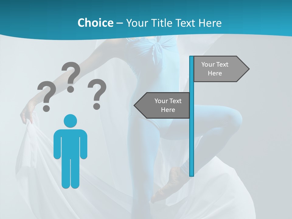 Action Fabric Woman PowerPoint Template