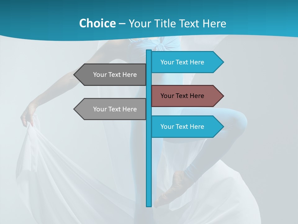 Action Fabric Woman PowerPoint Template