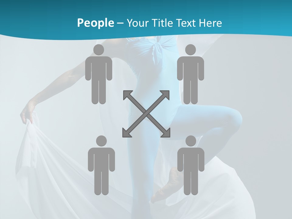 Action Fabric Woman PowerPoint Template