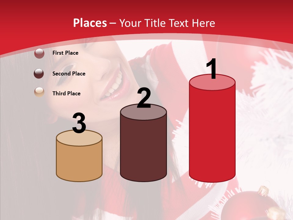 Claus Smiling Tree PowerPoint Template